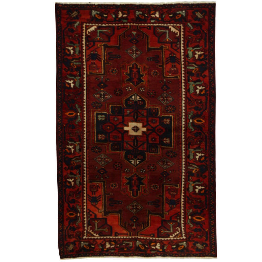 HERAT ORIENTAL Handmade Mahal Wool Rug (Iran) - 4'5 x 7'