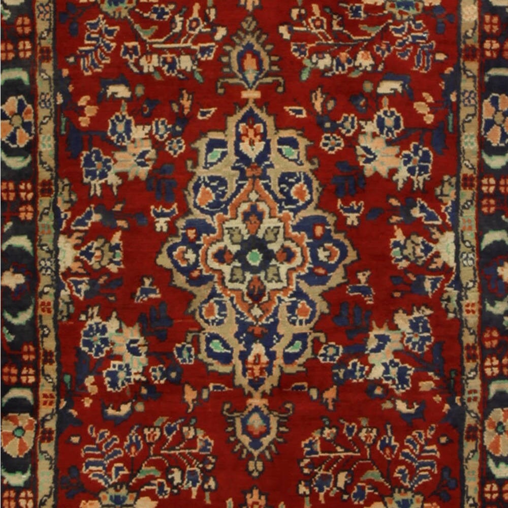 Handmade Herat Oriental Persian Tribal Hamadan Wool Runner (Iran)