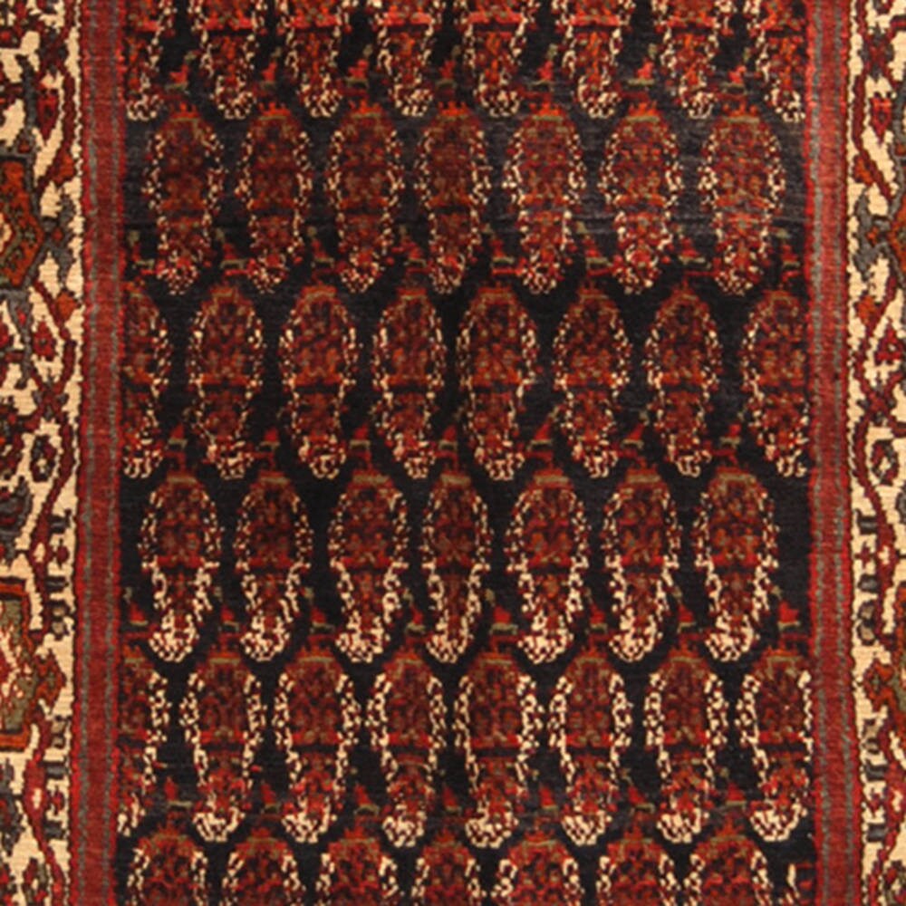 HERAT ORIENTAL Handmade One-of-a-Kind Hamadan Wool Runner (Iran) - 3'6 x 12'10