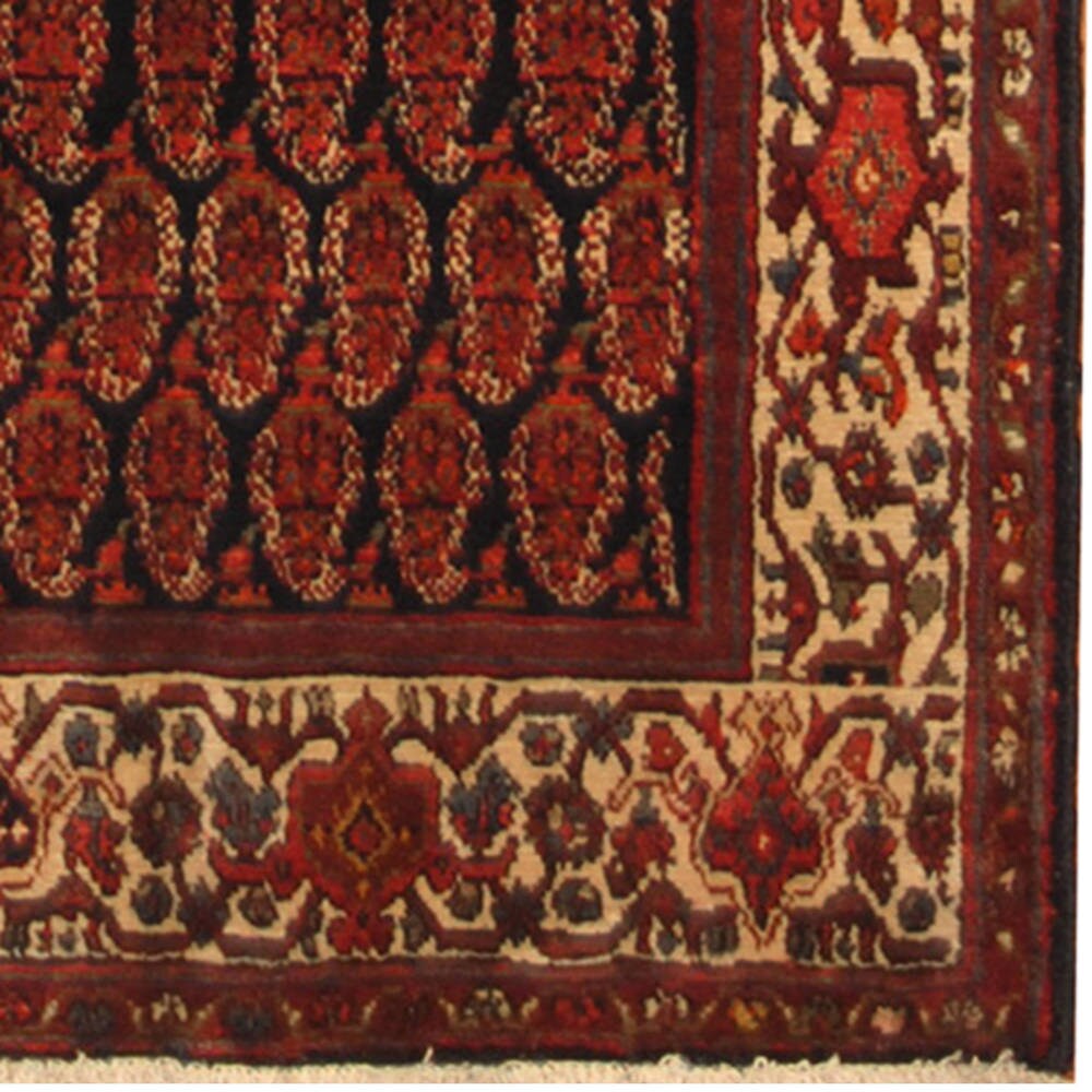 HERAT ORIENTAL Handmade One-of-a-Kind Hamadan Wool Runner (Iran) - 3'6 x 12'10