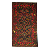 Handmade One-of-a-Kind Balouchi Wool Rug (Afghanistan) - 3'7 x 6'5