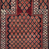 HERAT ORIENTAL Handmade One-of-a-Kind Balouchi Wool Rug - 3'10 x 5'2