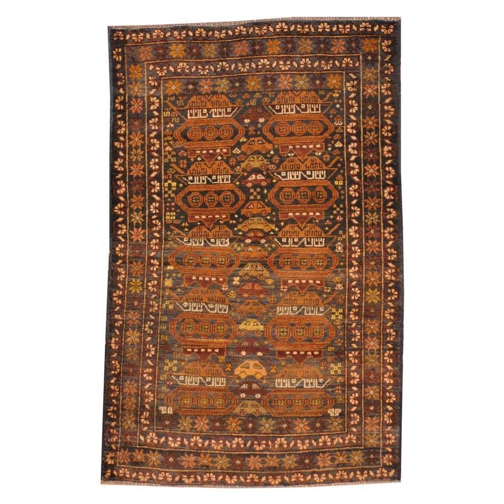 Handmade One-of-a-Kind Wool War Rug (Afghanistan) - 2'9 x 4'5
