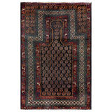 Handmade Herat Oriental Semi-antique Afghan Tribal Balouchi Wool Area Rug (Afghanistan) - 2'7 x 3'10