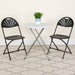 650 lb. Capacity Plastic Fan Back Folding Chair