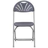 650 lb. Capacity Plastic Fan Back Folding Chair