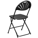 650 lb. Capacity Plastic Fan Back Folding Chair