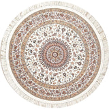 Copper Grove Gilleleje Floral Wool Acrylic Heat-Set Turkish Oriental Rug - 5'0" x 5'0" Round