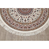 Copper Grove Gilleleje Floral Wool Acrylic Heat-Set Turkish Oriental Rug - 5'0" x 5'0" Round