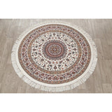 Copper Grove Gilleleje Floral Wool Acrylic Heat-Set Turkish Oriental Rug - 5'0" x 5'0" Round