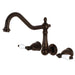 Kingston Brass Heritage 3-Hole Wall Mount Roman Tub Faucet
