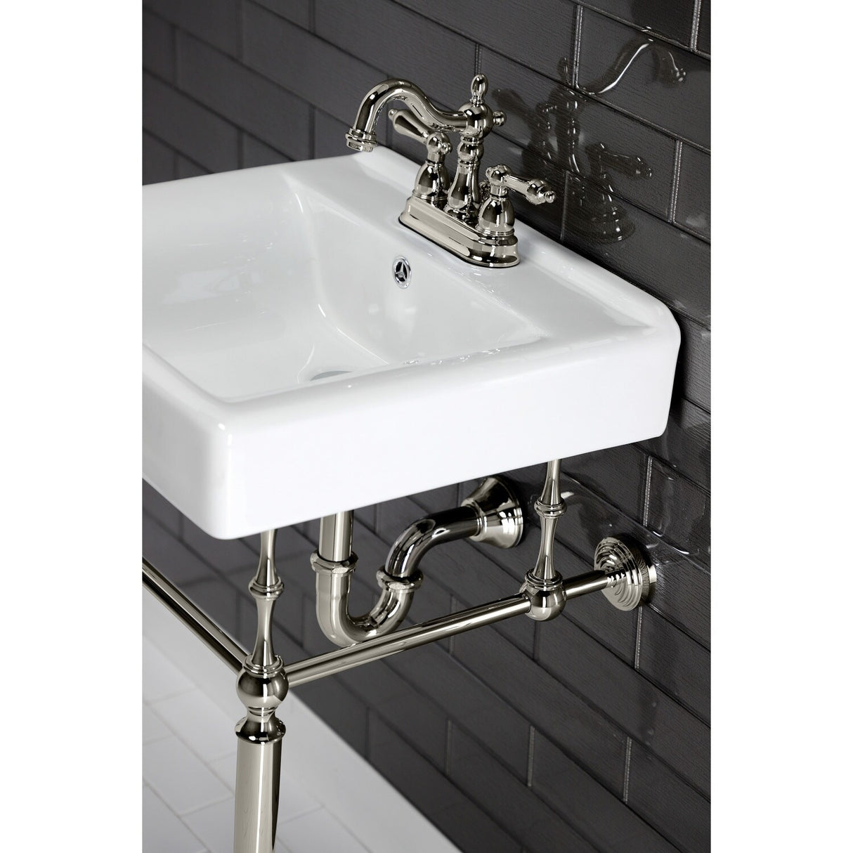 Kingston Brass Heritage 4 in. Centerset Bathroom Faucet