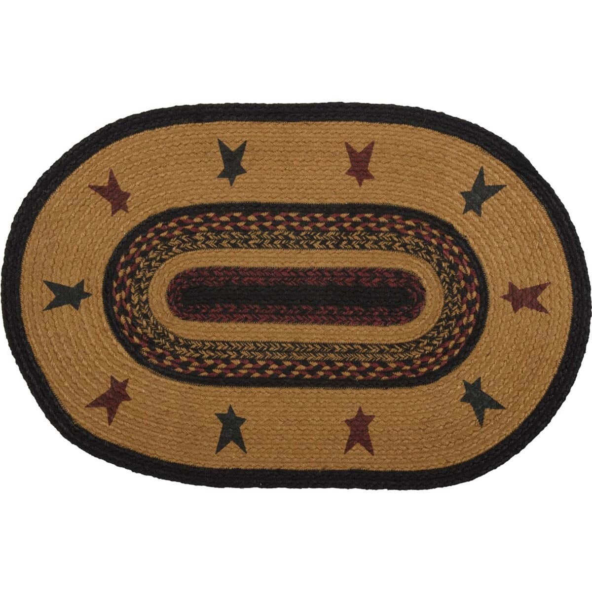 Heritage Farms Star Jute Rug Oval 20x30 - 1'8" x 2'6"