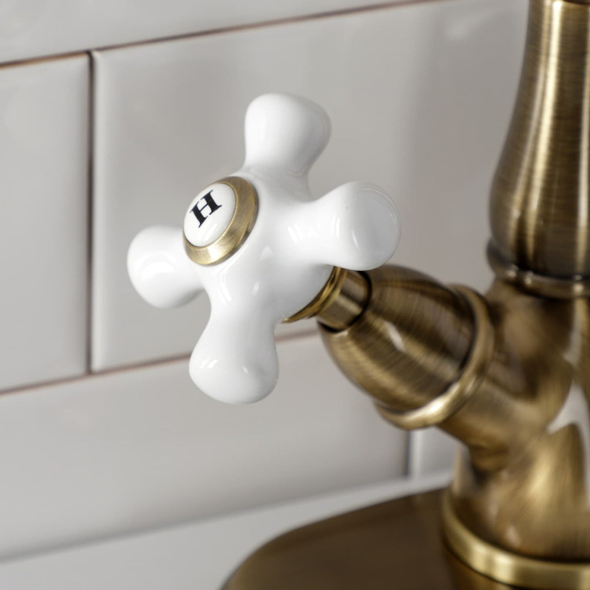 Kingston Brass Heritage Two-Handle 1-or-3 Hole Deck Mount Vessel Faucet