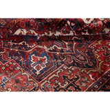 Hand Knotted Woolen Oriental Heriz Classical Persian Area Rug - 11'1" x 8'8"