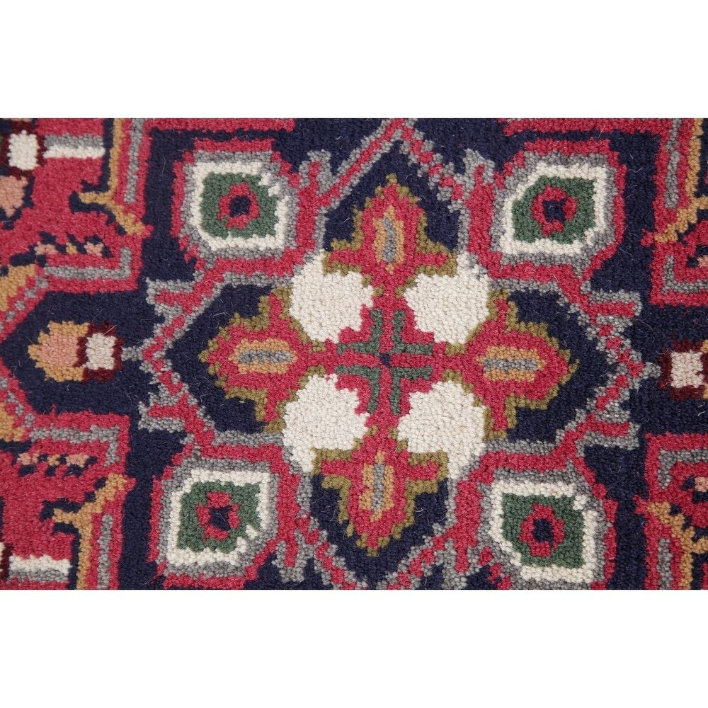 Heriz Oriental Hand Knotted Wool Traditional Persian Rug - 20'0''x 2'6''Runner