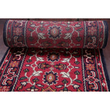 Heriz Oriental Hand Knotted Wool Traditional Persian Rug - 20'0''x 2'6''Runner