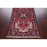 Heriz Oriental Hand Knotted Wool Traditional Persian Rug - 20'0''x 2'6''Runner