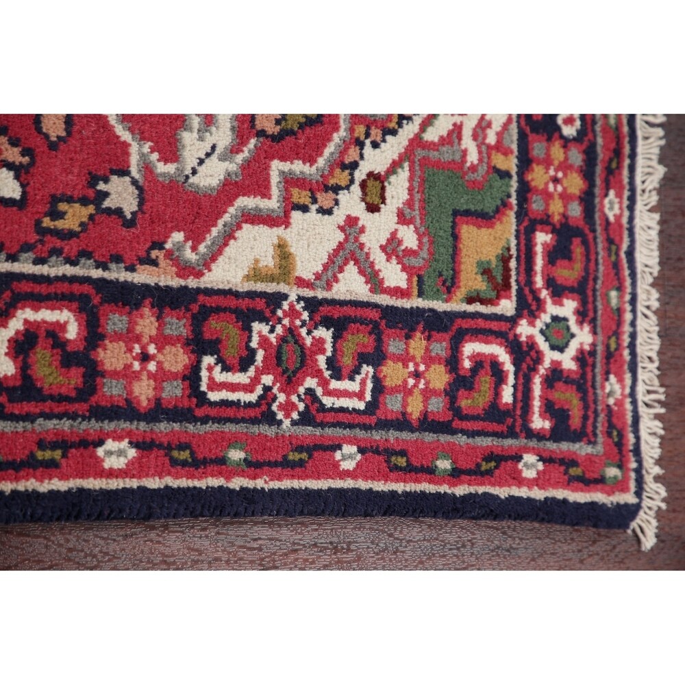Heriz Oriental Hand Knotted Wool Traditional Persian Rug - 20'0''x 2'6''Runner