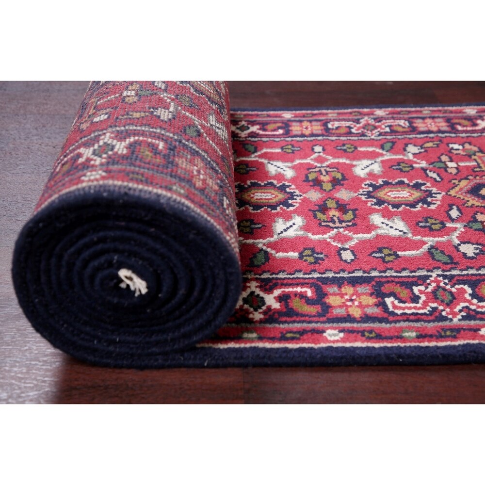 Heriz Oriental Hand Knotted Wool Traditional Persian Rug - 20'0''x 2'6''Runner