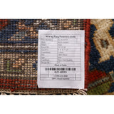 Heriz Serapi Indian Area Rug Hand-Knotted Traditional Wool Carpet - 7'11" x 9'9"