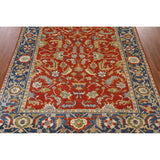 Heriz Serapi Indian Area Rug Hand-Knotted Traditional Wool Carpet - 7'11" x 9'9"