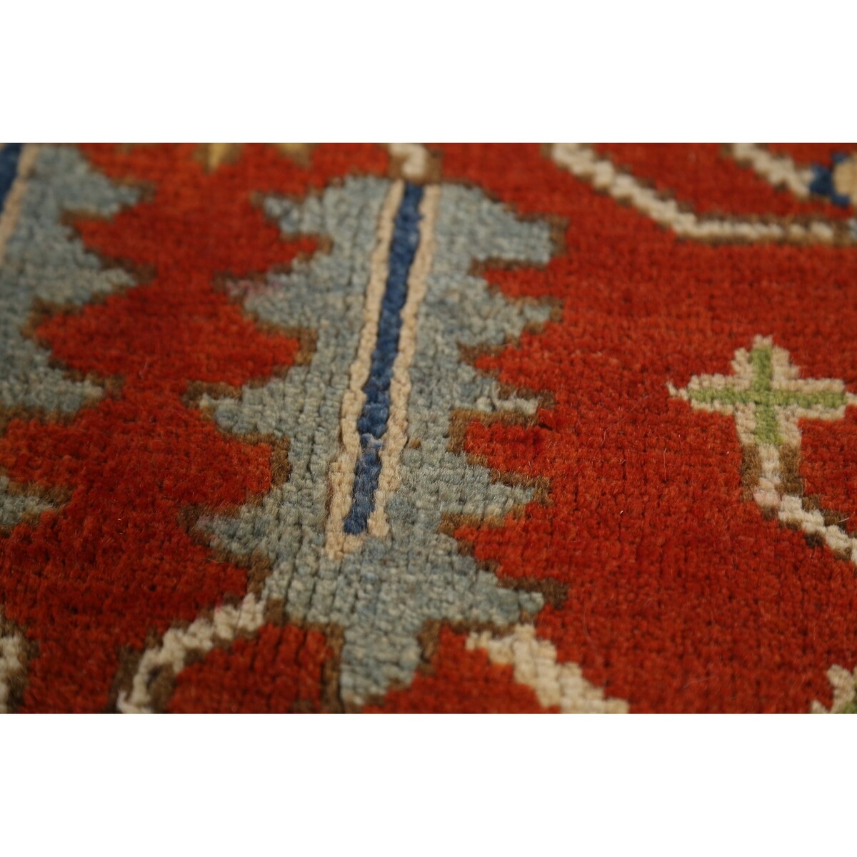 Heriz Serapi Indian Area Rug Hand-Knotted Traditional Wool Carpet - 7'11" x 9'9"