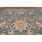 Heriz Serapi Octagon Rug Hand-Knotted Wool Carpet - 6'0"x 6'10"