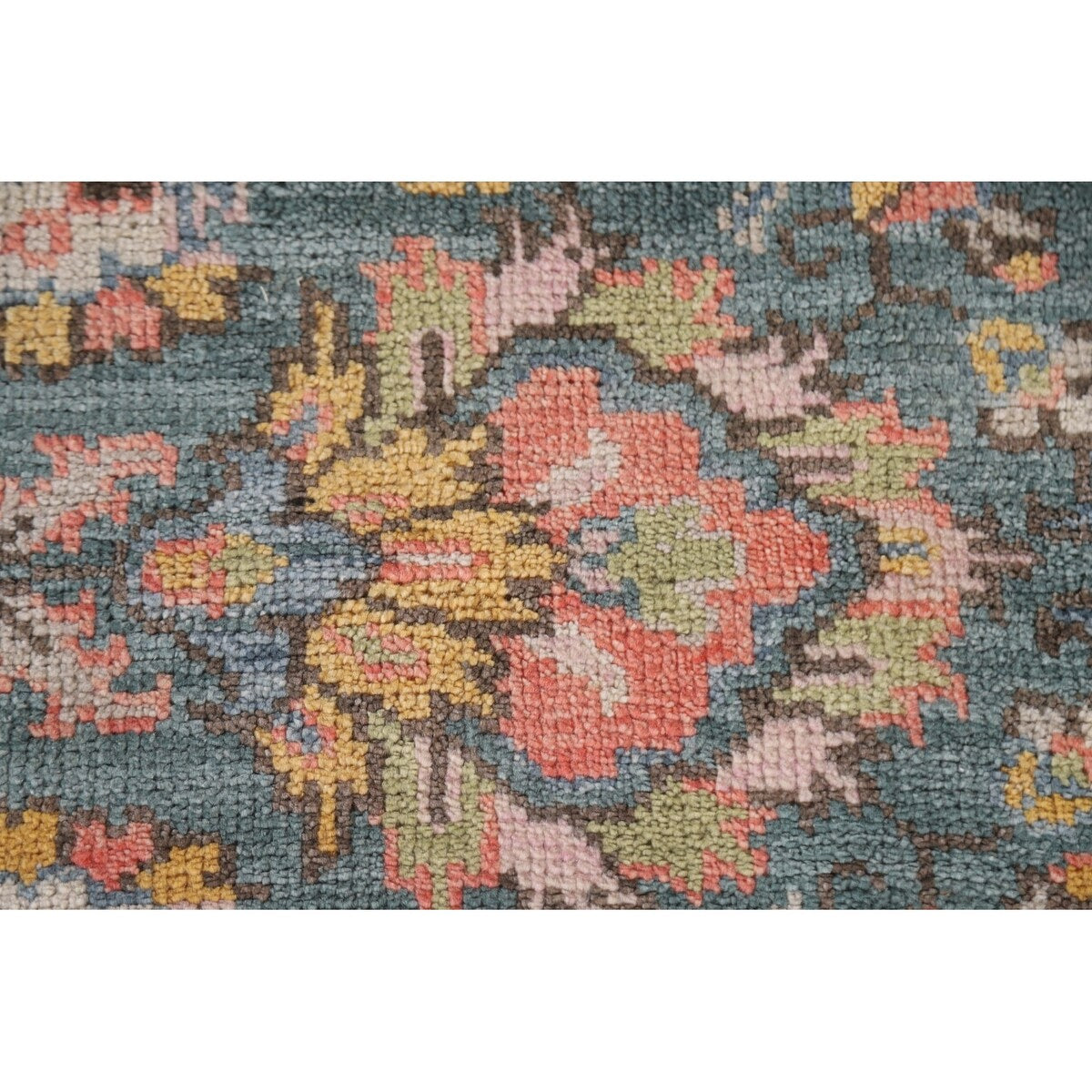 Heriz Serapi Octagon Rug Hand-Knotted Wool Carpet - 6'0"x 6'10"