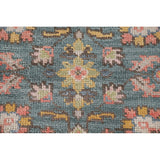 Heriz Serapi Octagon Rug Hand-Knotted Wool Carpet - 6'0"x 6'10"