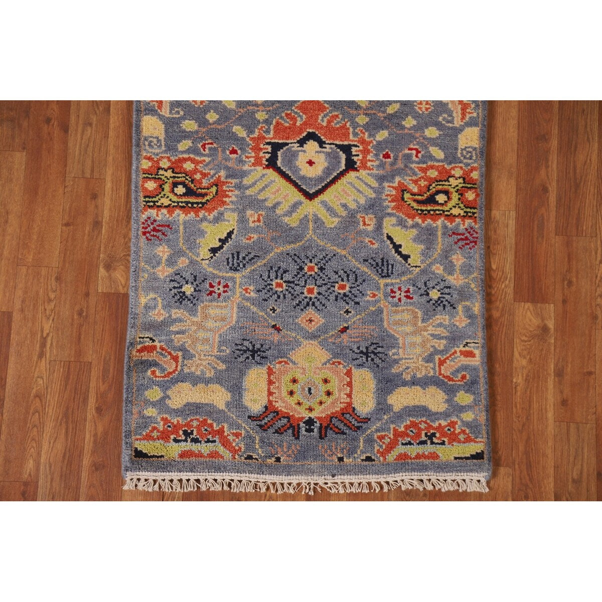Heriz Serapi Oriental Runner Rug Hand-knotted Wool Carpet - 2'6"x 7'9"