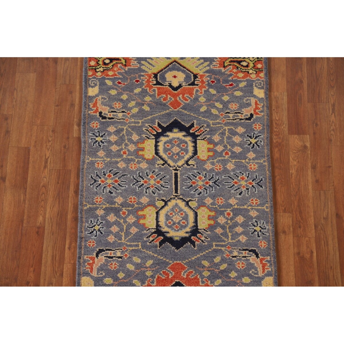Heriz Serapi Oriental Runner Rug Hand-knotted Wool Carpet - 2'6"x 7'9"