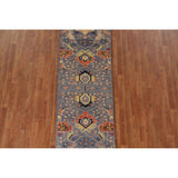 Heriz Serapi Oriental Runner Rug Hand-knotted Wool Carpet - 2'6"x 7'9"