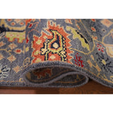 Heriz Serapi Oriental Runner Rug Hand-knotted Wool Carpet - 2'6"x 7'9"
