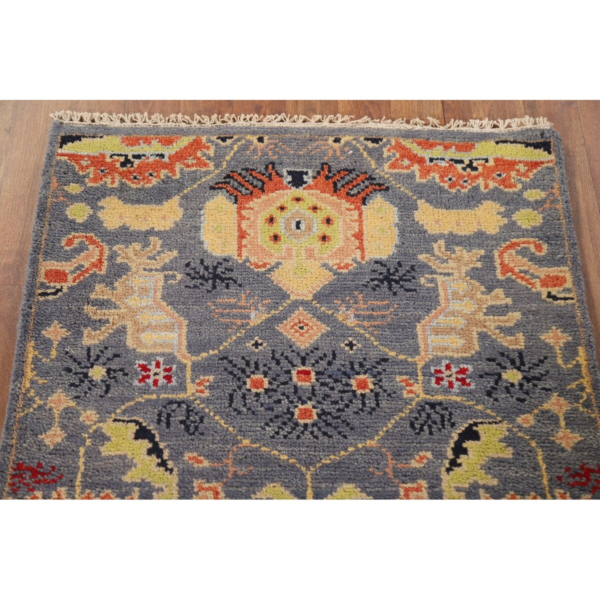 Heriz Serapi Oriental Runner Rug Hand-knotted Wool Carpet - 2'6"x 7'9"