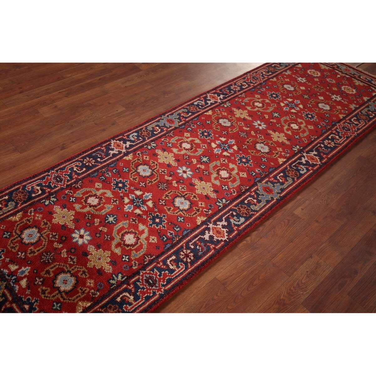 Heriz Serapi Oriental Runner Rug Handmade Wool Carpet - 2'6"x 7'11"