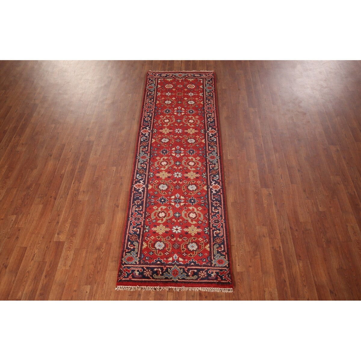 Heriz Serapi Oriental Runner Rug Handmade Wool Carpet - 2'6"x 7'11"