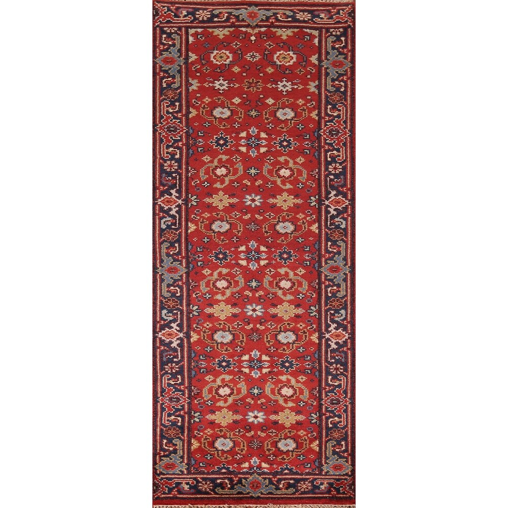 Heriz Serapi Oriental Runner Rug Handmade Wool Carpet - 2'6"x 7'11"
