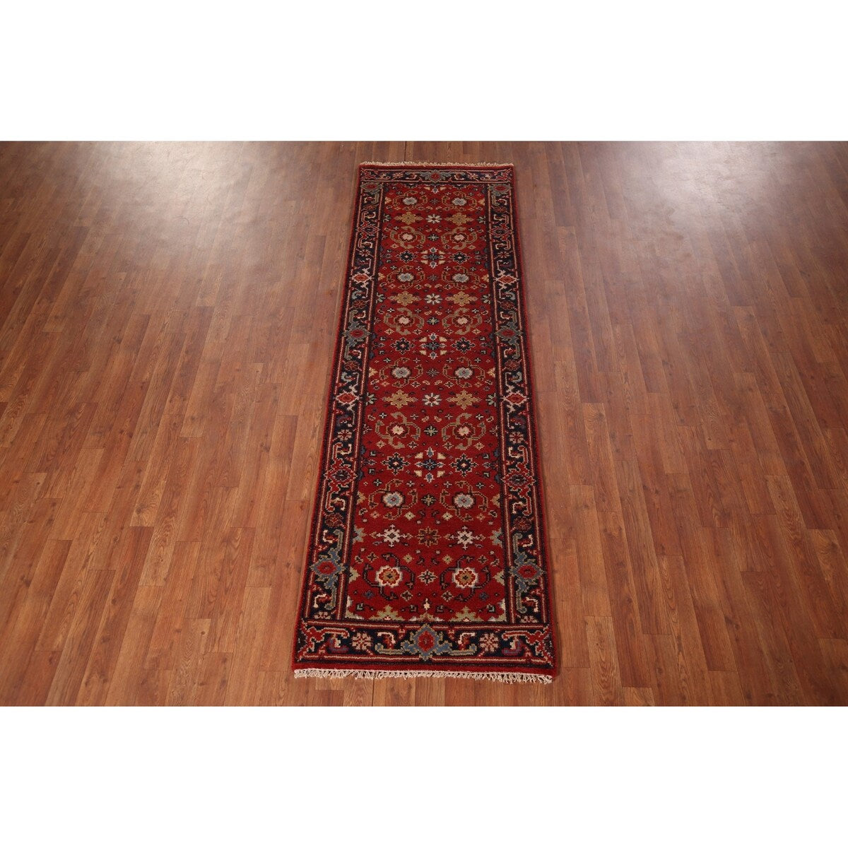 Heriz Serapi Oriental Runner Rug Handmade Wool Carpet - 2'6"x 7'11"