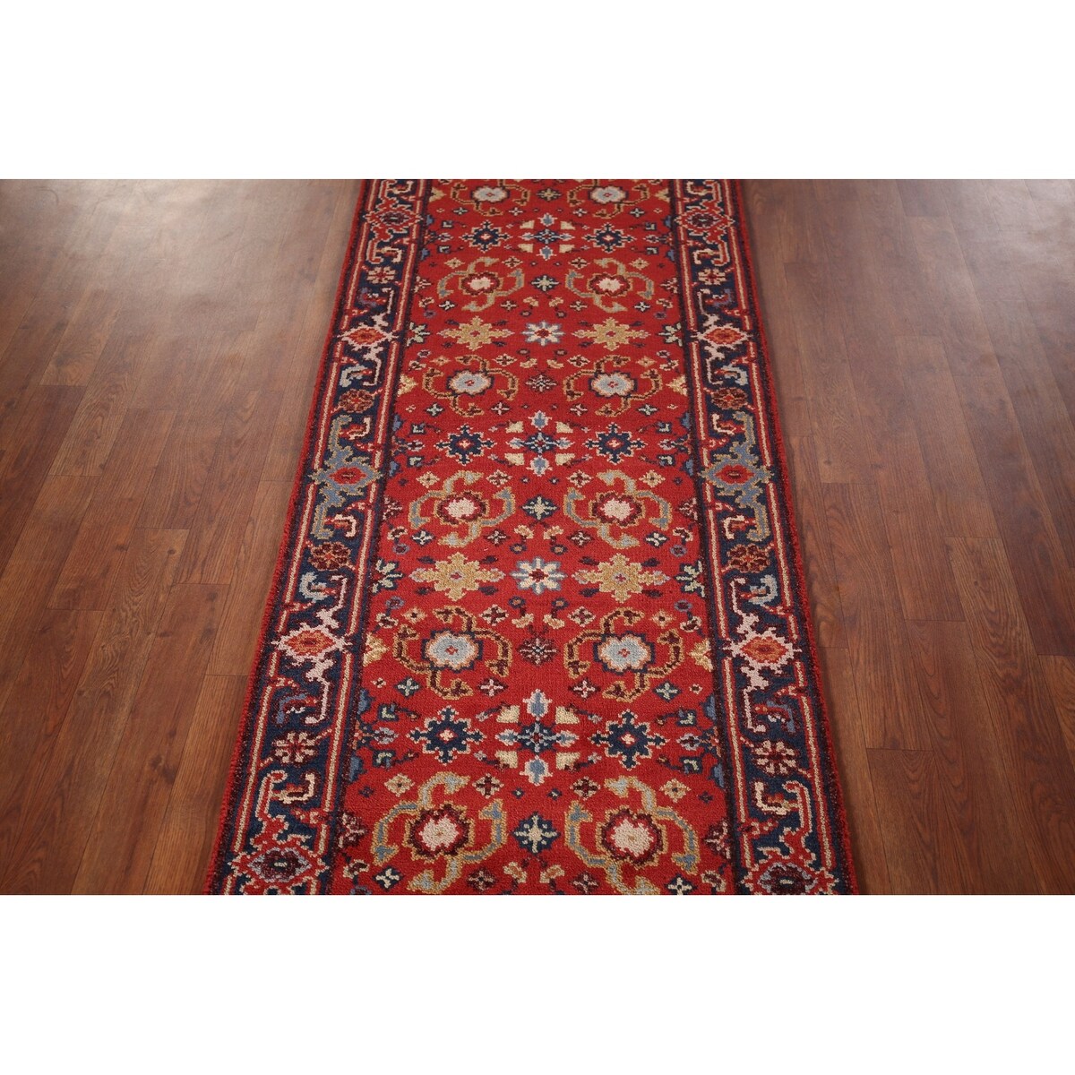 Heriz Serapi Oriental Runner Rug Handmade Wool Carpet - 2'6"x 7'11"