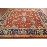 Heriz Serapi Square Area Rug Handmade Wool Carpet - 8'11"x 8'11"