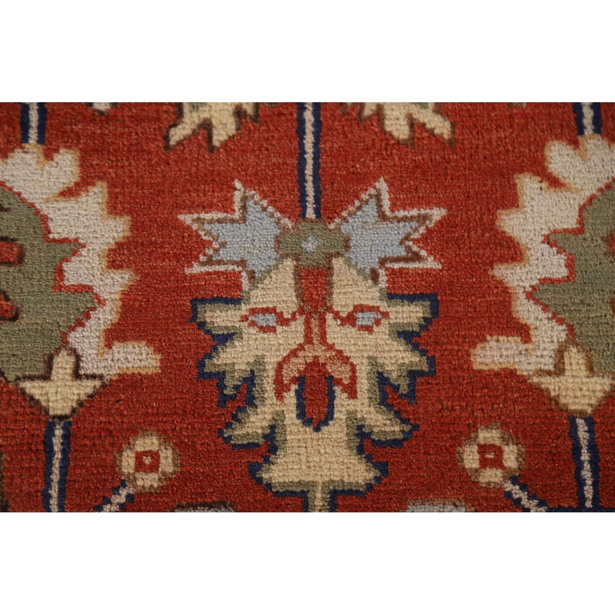 Heriz Serapi Square Area Rug Handmade Wool Carpet - 8'11"x 8'11"