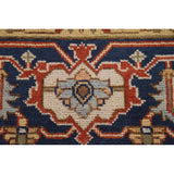 Heriz Serapi Square Area Rug Handmade Wool Carpet - 8'11"x 8'11"
