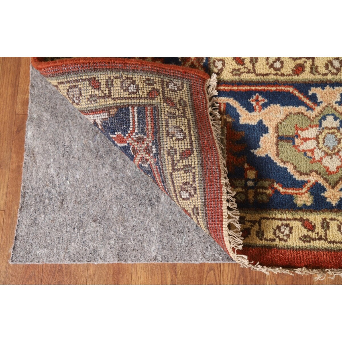 Heriz Serapi Square Area Rug Handmade Wool Carpet - 8'11"x 8'11"