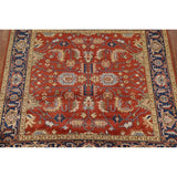 Heriz Serapi Square Area Rug Handmade Wool Carpet - 8'11"x 8'11"
