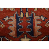 Heriz Serapi Square Area Rug Handmade Wool Carpet - 8'11"x 8'11"