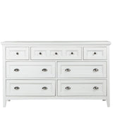 Heron Cove Relaxed Traditional Soft White 7 Drawer Dresser