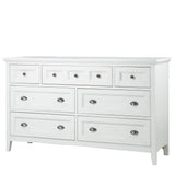 Heron Cove Relaxed Traditional Soft White 7 Drawer Dresser