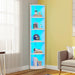Herrell Wood 5-Tier 70.8" Tall Corner Bookshelf Bookcase