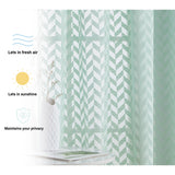 HLC.me Herringbone Lace Sheer Kitchen Cafe Curtain Tiers Swags Valance for Small Windows & Bathroom
